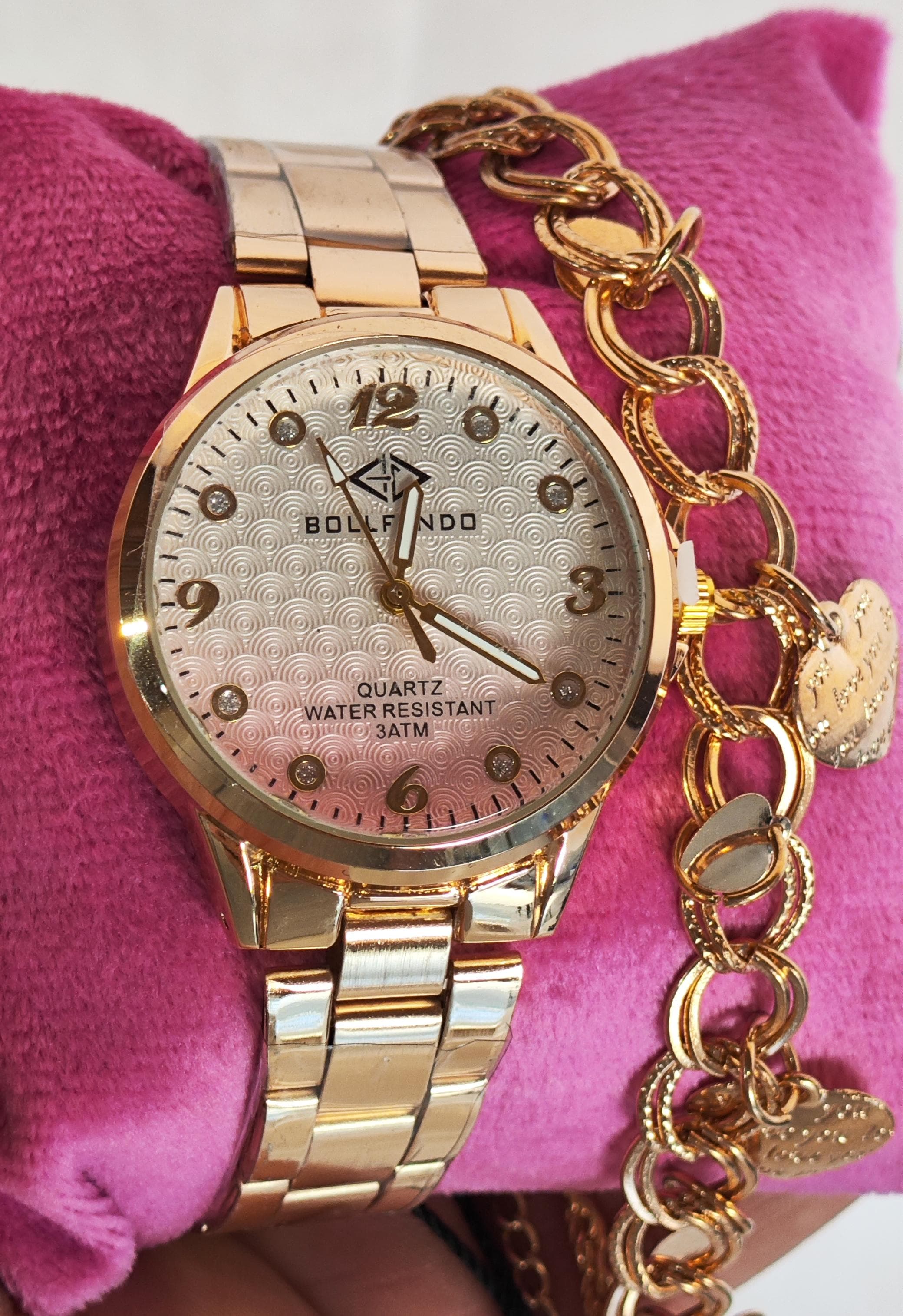 Relógios feminino e masculino 